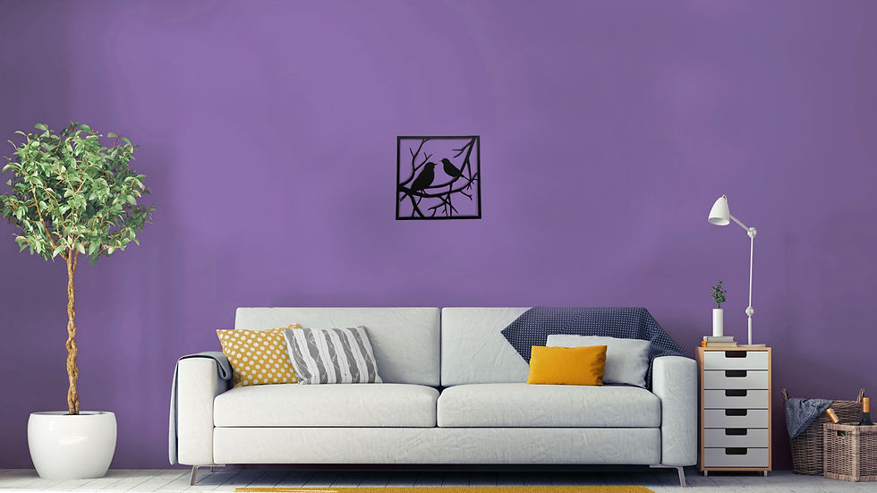 Miniatura: Decoración de pájaros 31 x 31 cm