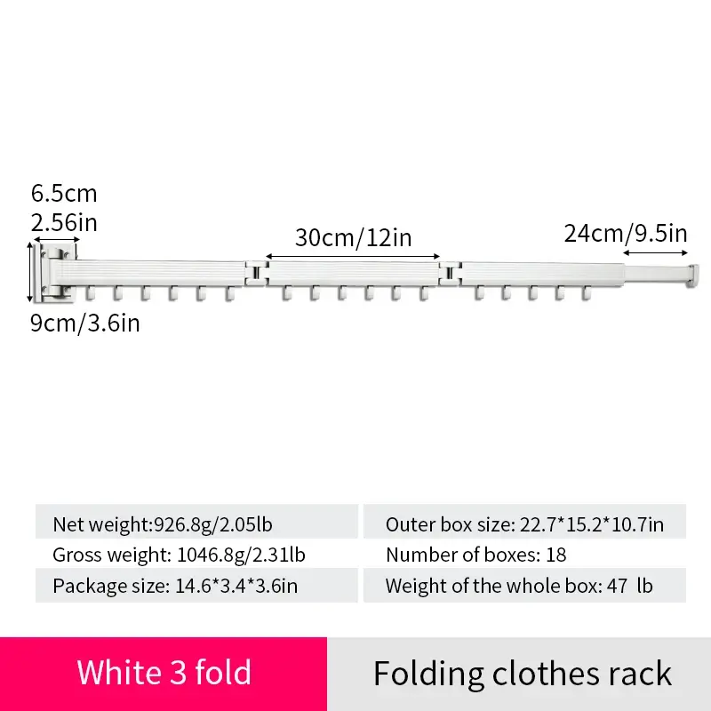 Thumbnail: Aluminum Laundry Retractable Clothes Drying Rack