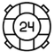 24/7 access icon