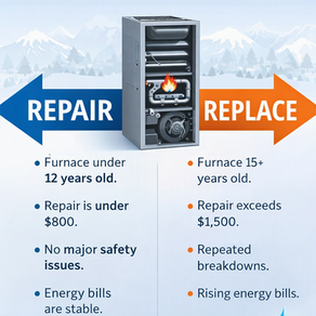 Furnace repair or replace chart