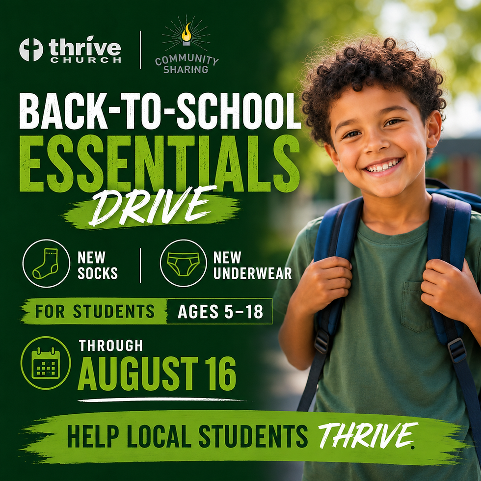 Back-to-School Essentials Drive
