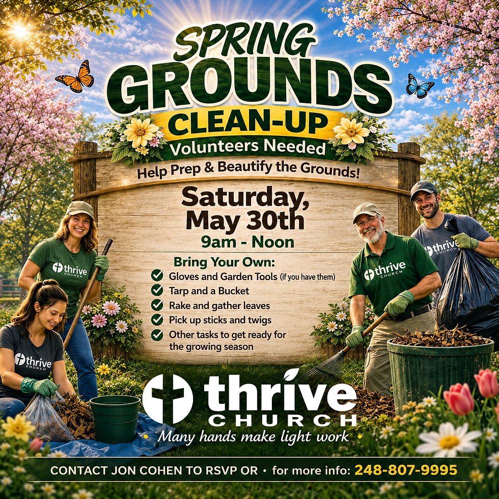 🌿 Spring Grounds Clean-Up 🌿
