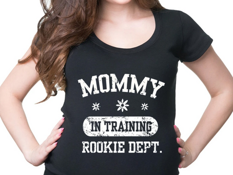 Mommy In Training Rookie Dept T-Shirt Gift For New Mommy Maternity Top Pregnancy Top