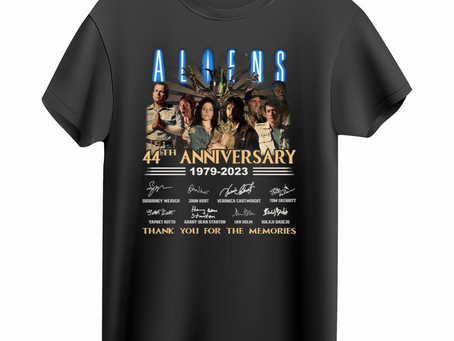 Aliens Xenomorph Aliens Movie 44th Anniversary T-shirt
