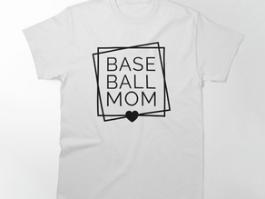 Baseball Mom Frame Sports Mom T-Shirt