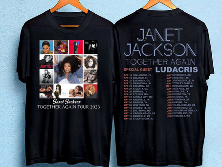 Janet Jackson Together Again Tour 2023 Shirt, Gift For Fan