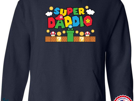 Personalized Super Daddio Hoodie – Super Mario Dad Shirt