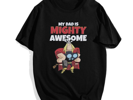 Marvel Father’s Day T-Shirt My Dad Is Mighty Awesome Thor Portrait