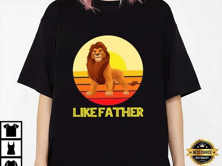 Lion King Sunset T-Shirt, Mufasa & Simba