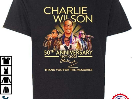 Charlie Wilson 1971-2021 50th Anniversary Signature T-Shirt
