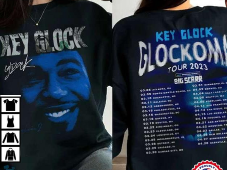 Key Glock Glockoma Big Scarr Tour 2023 T-Shirt