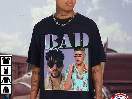 Bad Bunny Rap Hip Hop Short Sleeve T-Shirt