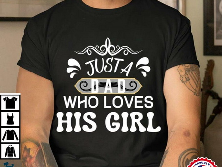 Just A Dad Who Loves His Girl Vintage T-shirt