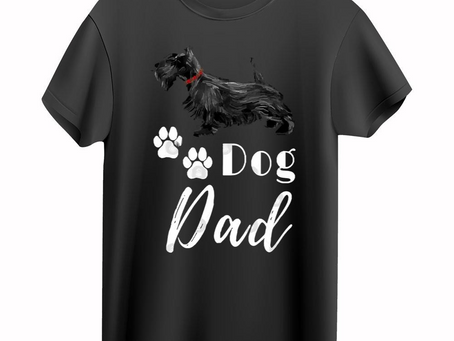 Scottish Terrier Scottie Dog Dad T-Shirt
