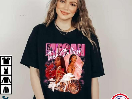 Megan Thee Stallion Rap Retro Music Rapper T-Shirt
