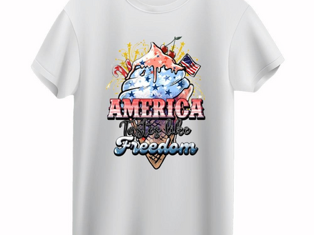 Funny America Ice Cream 4th Of July T-shirt