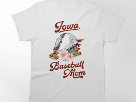 Iowa Baseball Mom T-Shirt