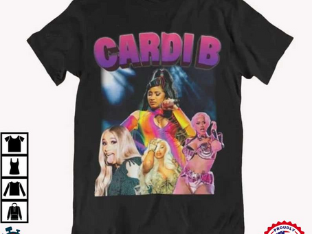 Cardi B Rapper Music Retro T-Shirt