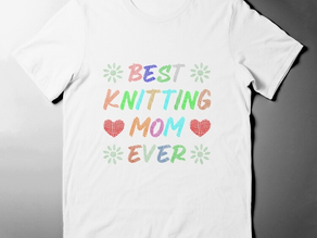 Best knitting mom ever – t-shirt design – Sticker Redbubble Shirts