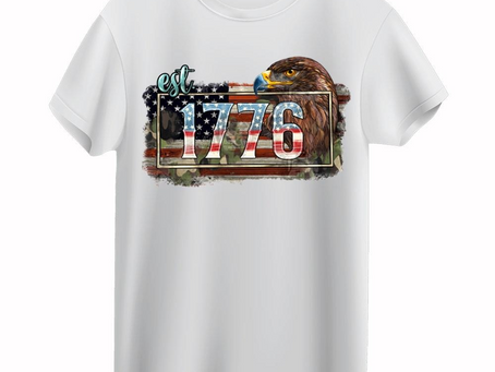 Est 1776 Patriotic Eagle 4th Of July T-shirt Women