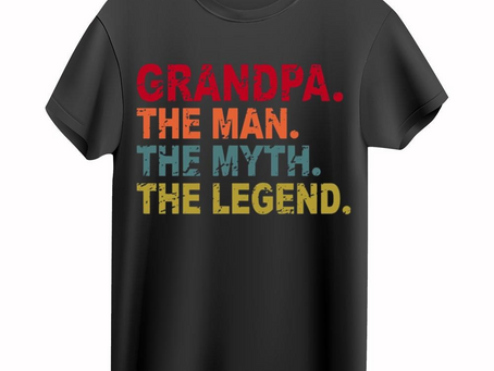 Grandpa The Man, The Legend, The Myth, The King Shirt – Father’s Day Lion Face Shirt