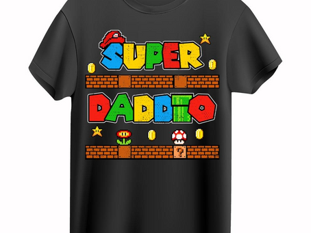Super-Daddio Funny Daddy Father Nerdy Video Gaming Lover T-Shirt