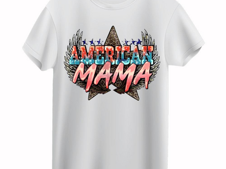 American Mama USA Flag 4th Of July T-shirt