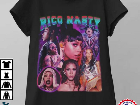 Rico Nasty Rap Music Rapper Black T-Shirt