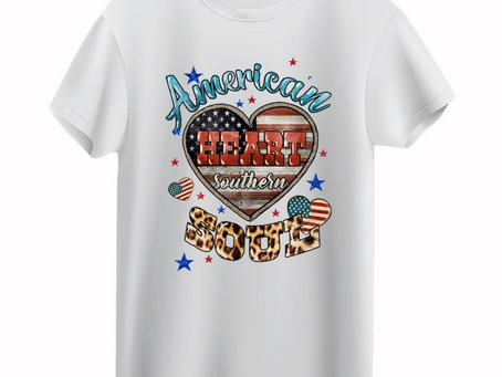 American Heart Southern Soul 4th Of July T-Shirt
