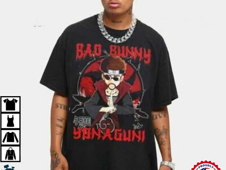 Bad Bunny Rapper Inspired Anime Unisex T-Shirt