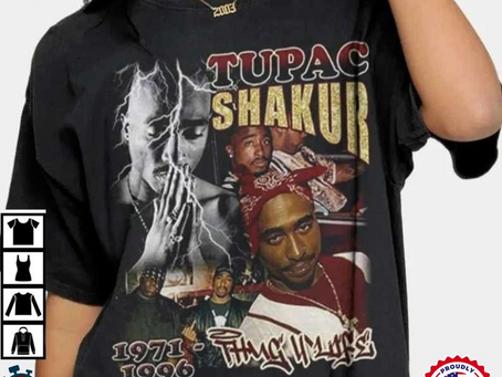 Tupac Shakur Rapper Inspired Vintage Unisex T-Shirt