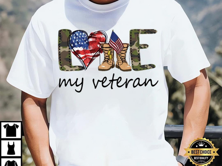 Love My Veteran Funny Tee