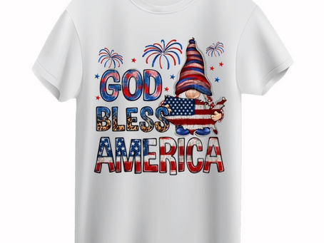 God Bless America Gnome T-shirt