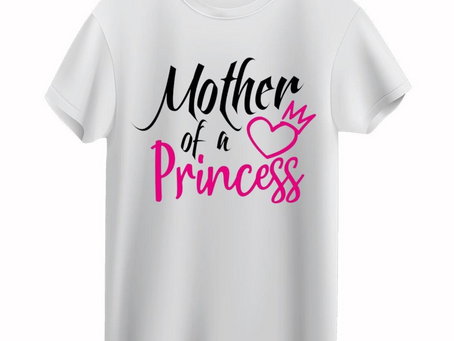 Mother Of A Princess T-Shirt Gift For Mom And Daughter