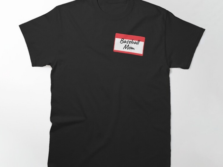 Baseball Mom Fitted Scoop T-Shirt