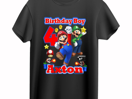 Nintendo Video Gamer Super Mario Bros Tee