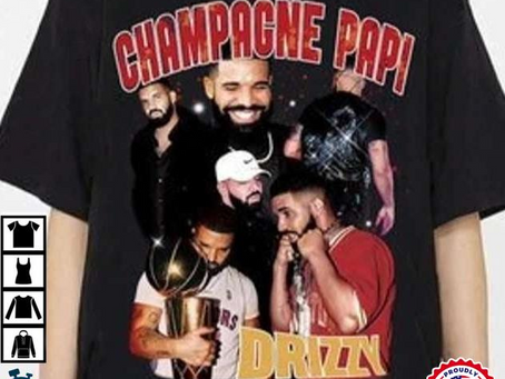 Drake Champagne Papi Rapper Tour T-Shirt