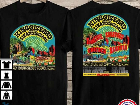 King Gizzard & The Lizard Wizard USA Residency Tour 2023 Short-Sleeve T-Shirt
