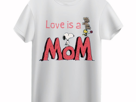 Snoopy Love Is A Mom T-Shirt
