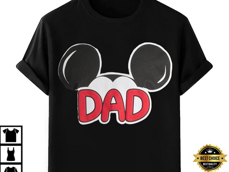 Disney Men’s Mickey Ears Dad T-Shirt