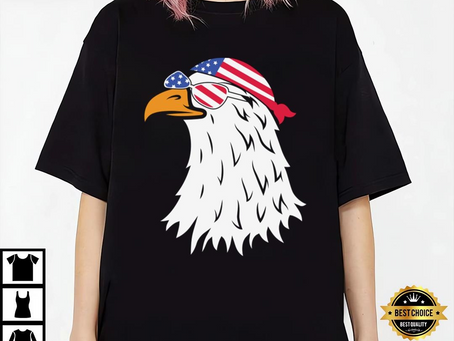 American Bald Eagle Mullet 4th Of July T-Shirt