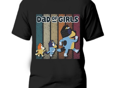 Bluey Girl Dad Shirt, Bluey Dad, Follow Me Tee, Girl Dad Shirt