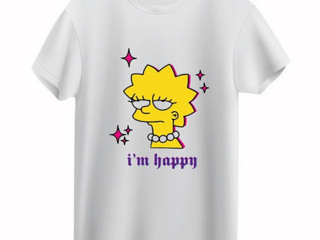 The Simpsons Lisa I Am Happy T-Shirt Gift For Mom