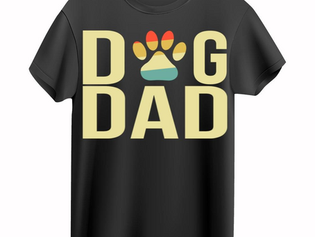 Vintage Best Dog Dad Ever Paw T-Shirt
