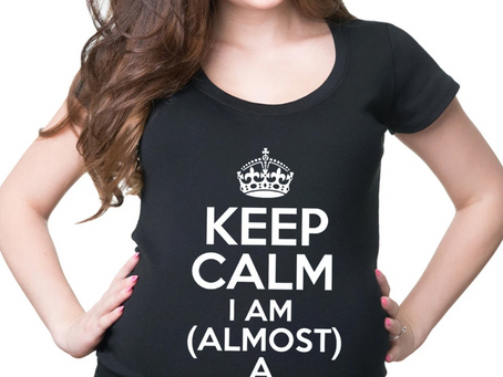 Keep Calm I Am Almost A Mommy Shirt Maternity Top Pregnancy Top Future Mommy