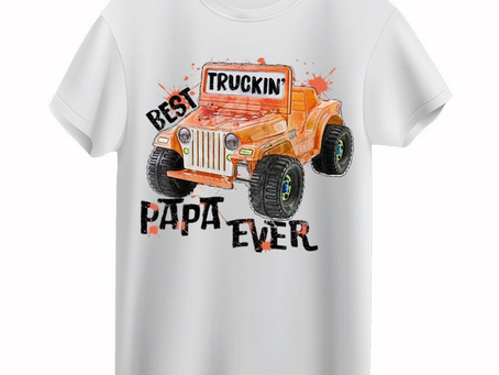 Best Truckin’ Papa Ever Shirt, Gift For Truck Driver Dad, Trucking Papa Tee