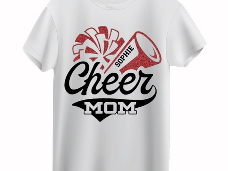 Personalized Cheerleader Cheer Mom T-Shirt Gift For Mothers Day