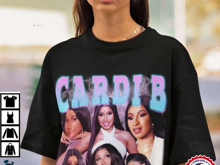 Cardi B Rap Music Black T-Shirt