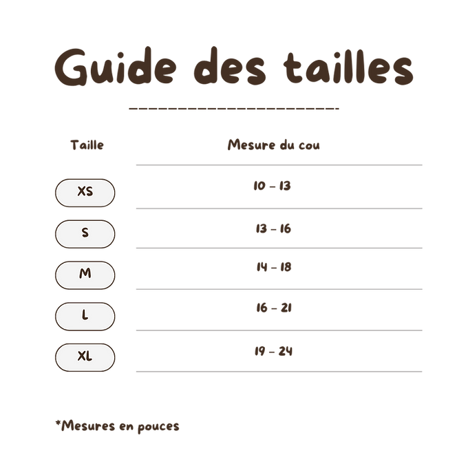 Guide des tailles