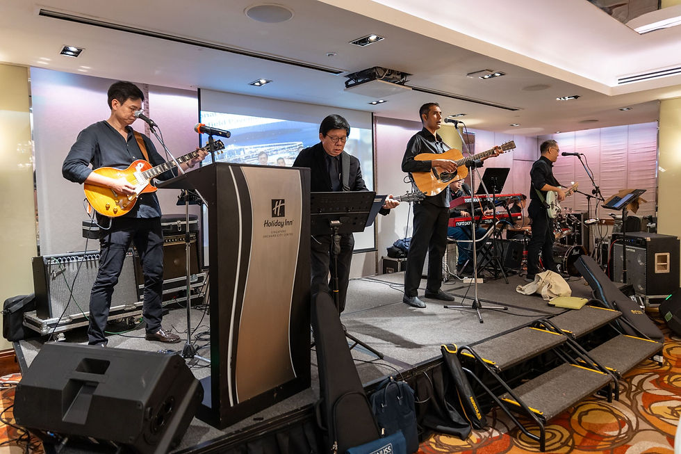Live band performance